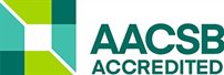 AACSB logo accredited - logo