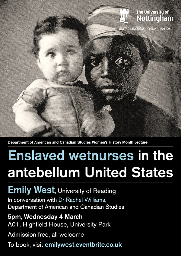 Enslaved wetnurses in the antebellum United States