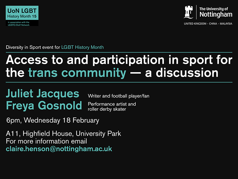 Access to and participation in sport for the trans community