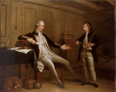 Captain John Bentinck, 1737-75, and his son, William Bentinck, 1764-1813, by Mason Chamberlin, 1775. (c) National Maritime Museum. Source: http://collections.rmg.co.uk/collections/objects/14024.htmlCaptainJohnAlbertBentinck