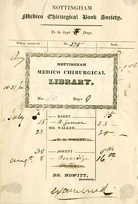 Med-Chi loan record and book plate