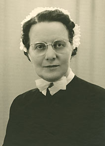 Photograph of Matron M.C. Plucknett in 1958