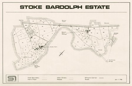 Plan of the Stoke Bardolph estate, 1978 (RWA/Pr/4 p.13)