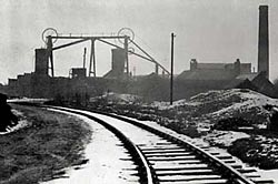 Photograph of Brinsley Colliery, a scene typical of Lawrence's early experiences and portrayed in his Nottinghamshire stories