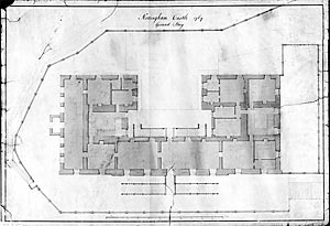 Ground story plan of Castle from 1769
