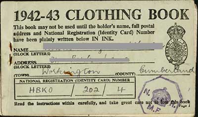 Wedding Photo Books Online on Ration Book For Clothing  Issued For 1942 1943  Ms 425 17