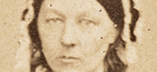 Detail from photograph of Florence Nightingale