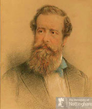 Portrait in pastels of the 5th Duke of Newcastle under Lyne