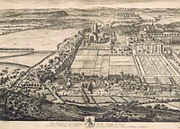 MS 484/51: Prospect of Nottingham from the East, 1707