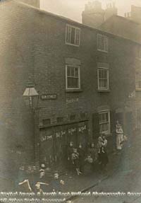 Houses on Sun Street (formerly Sherwin Street), Nottingham, 1912.