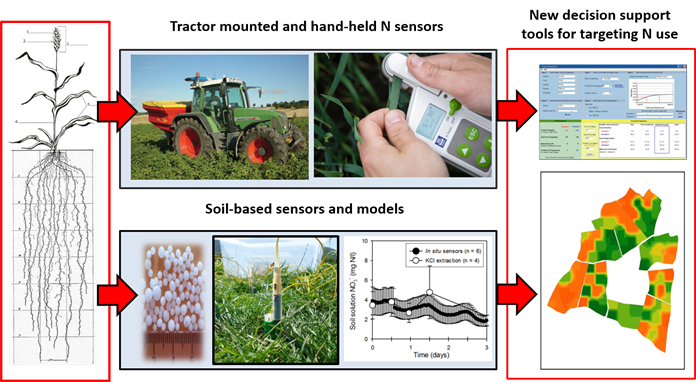 Examples of plant and soil sensors used in decision support systems