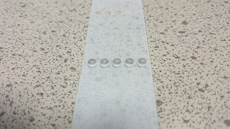 Water droplets on the Droplet Microarray