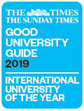 The Times and The Sunday Times Good University Guide 2019 - International University of the Year award