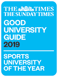 The Times and The Sunday Times Good University Guide 2019 - Sports University of the Year award