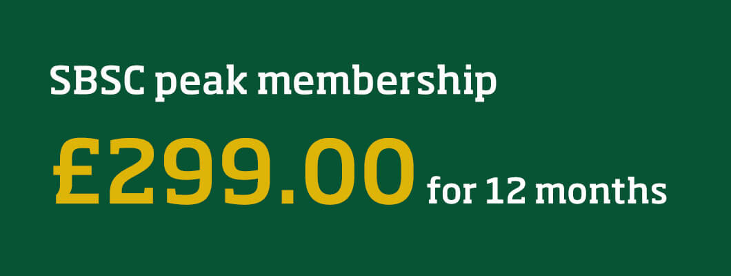 Peak membership at SBSC for 12 months
