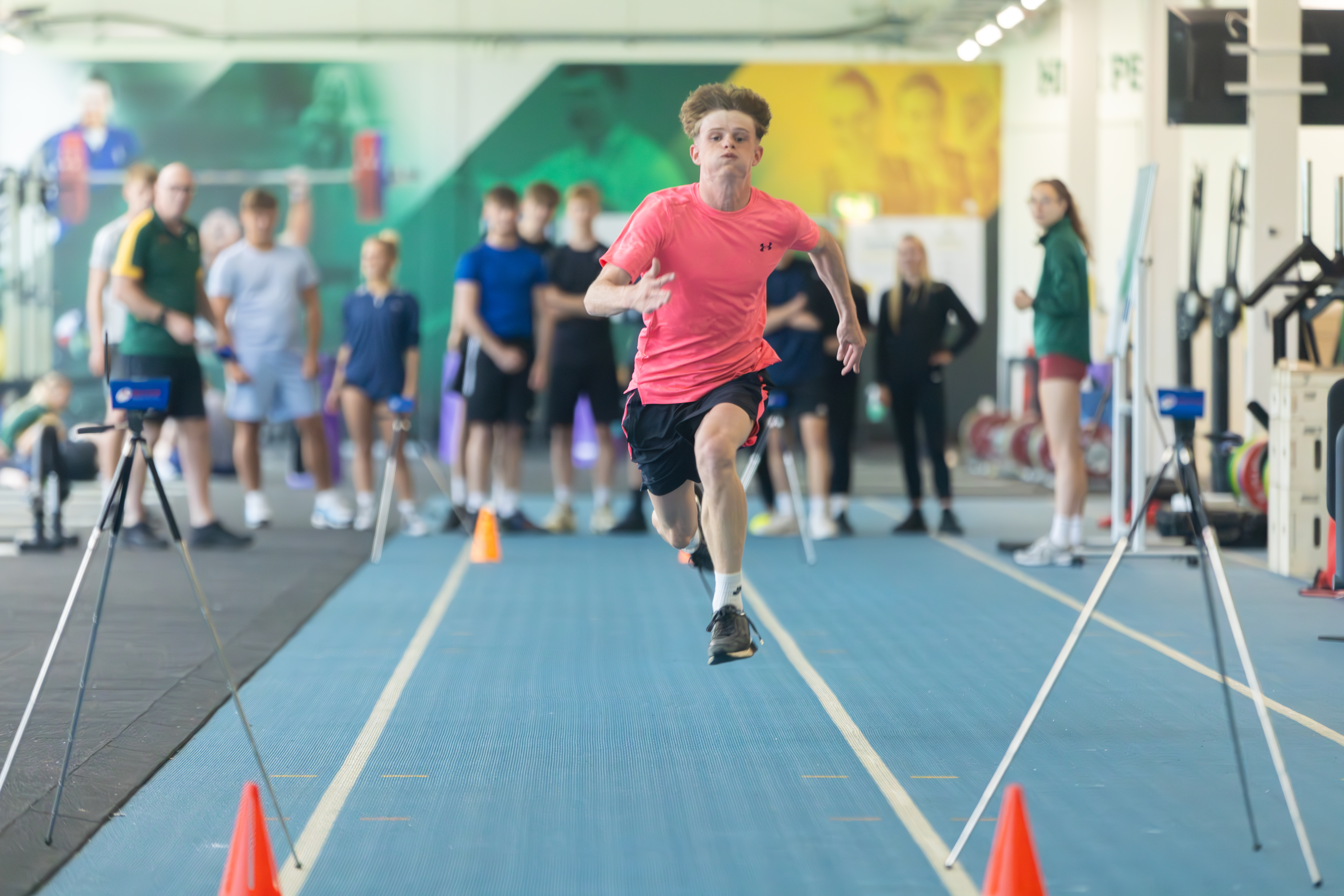 Male school pupil in the High Performance Zone