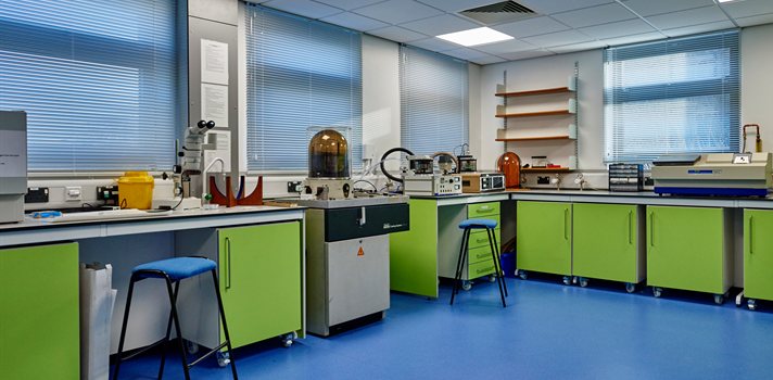 The sample preparation laboratory at the NMRC