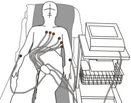 Patient undergoing an ECG