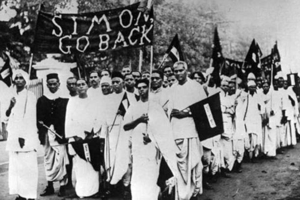 Protests against the Simon Commission in Madras, 1929