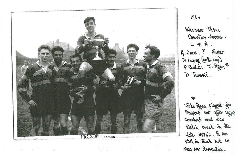 A photo of the 1960 men's team