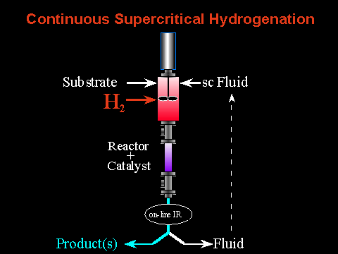 Continuous Supercritical Hydrogenation
