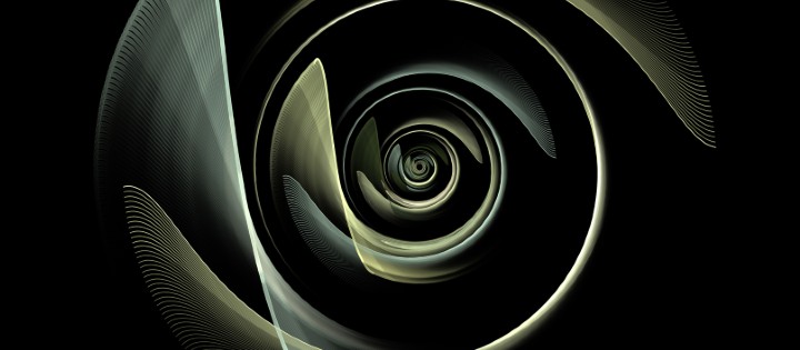 Close-up animation of a turbine against a dark background