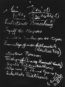 Einstein's Blackboard
