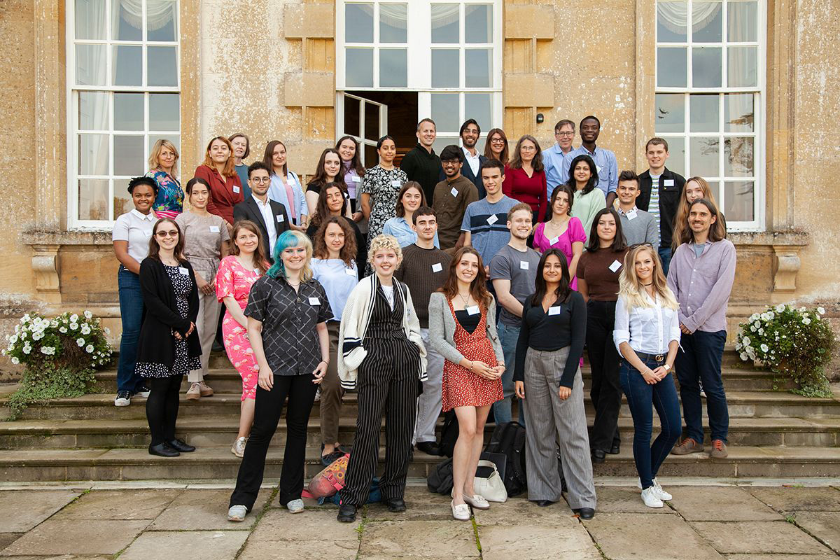 Nottingham students standing outside Ditchley Park