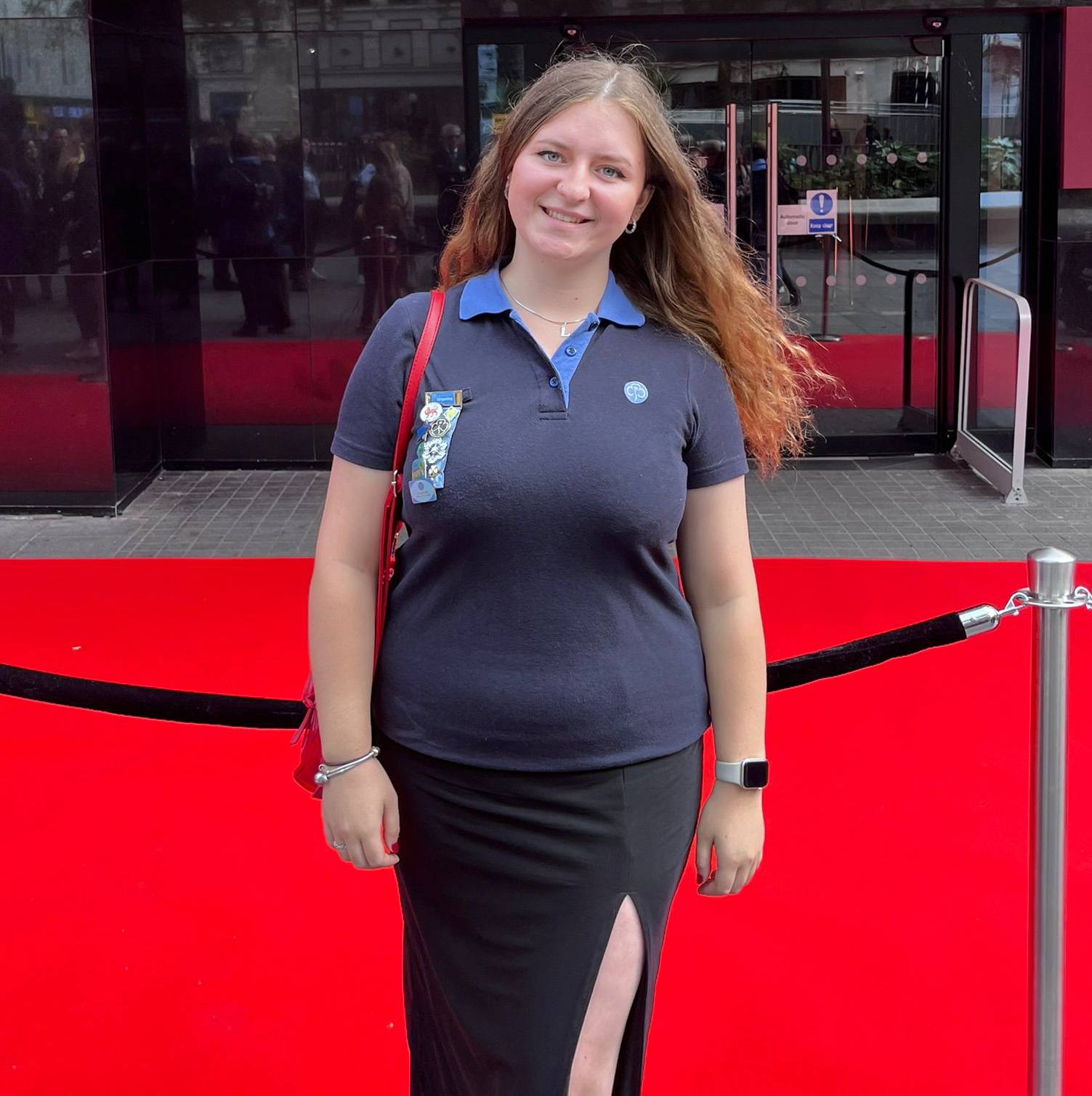 Lucy Smith attending the Queen's Guide Award Celebration