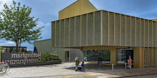 External view of entrance to Nottingham Contemporary