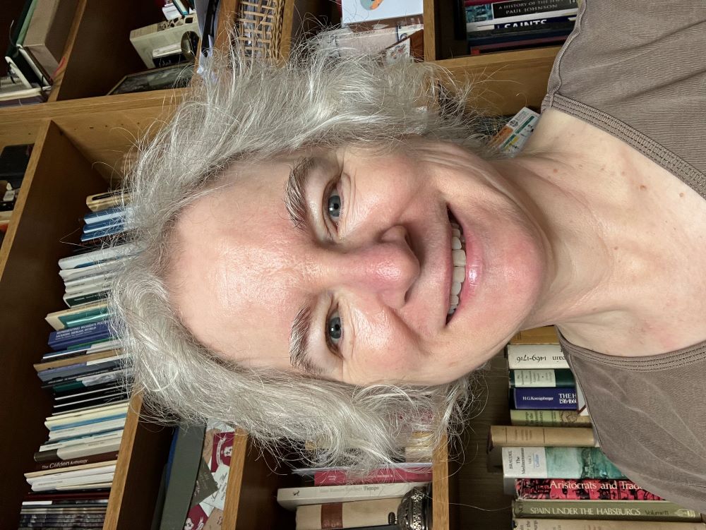 Head and shoulders portrait of Jean Andrews smiling