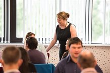 Group of people in a seminar room