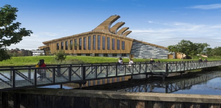 External view of the GlaxoSmithKline (GSK) Carbon Neutral Laboratory for Sustainable Chemistry, Jubilee Campus