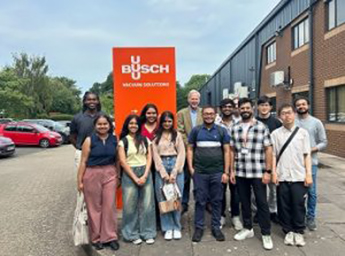 Participants from the MSc company based challenge  stood outside at Busch Vacuum Solutions site.