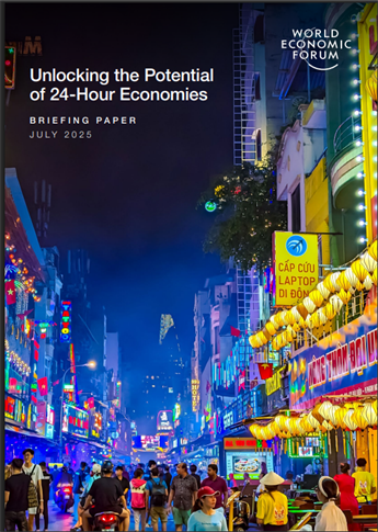 Image of the front cover of the briefing paper - "Unlocking the potential of 24 hour economies"