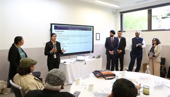 Participants of the programme deliver presentations to their peers and the delivery staff.