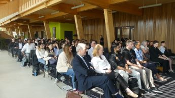 MSc Company Consultancy Competition presentation in winter gardens