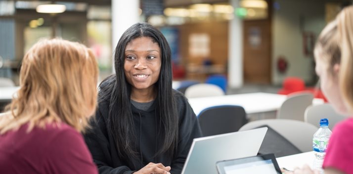 undergraduate students studying at Jubilee Campus