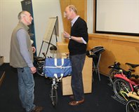 Andrew Ritchie and Paul Smith with a Bickerton bike.