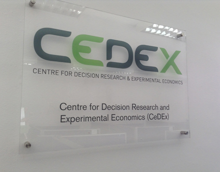 CeDEx Lab Sign (Economics)