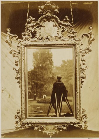 Photograph by Charles Thurston Thompson, 'Venetian mirror circa 1700, from the collection of Mr. John Webb', albumen print, 1853