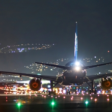 Nippon Airways plane taking off