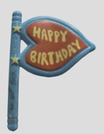 3D Model of the Birthday Bear Flag