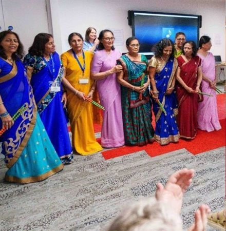 Anand Mangal Ladies being applauded following their performance