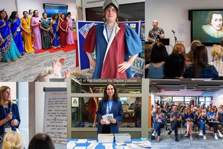 A collage of images taken at the VCCC project conference