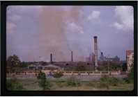 Slide of ironworks at Kladno, Czechoslovakia, photograph by RH Osborne, 23 November 1967