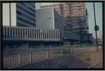 Slide of Maid Marian Way, Nottingham, photographed 26 December 1968