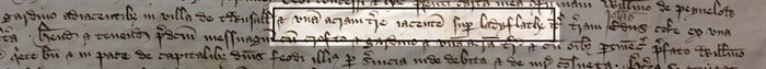 …et vna[m] acram t[er]re iacente[m] sup[er] ladyslathe…