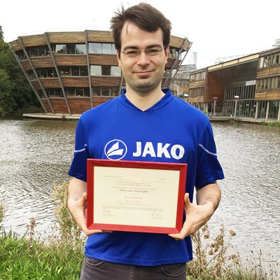 Nicolai Kraus with his Ackermann Award 2016