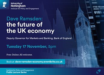 UK economy lecture poster